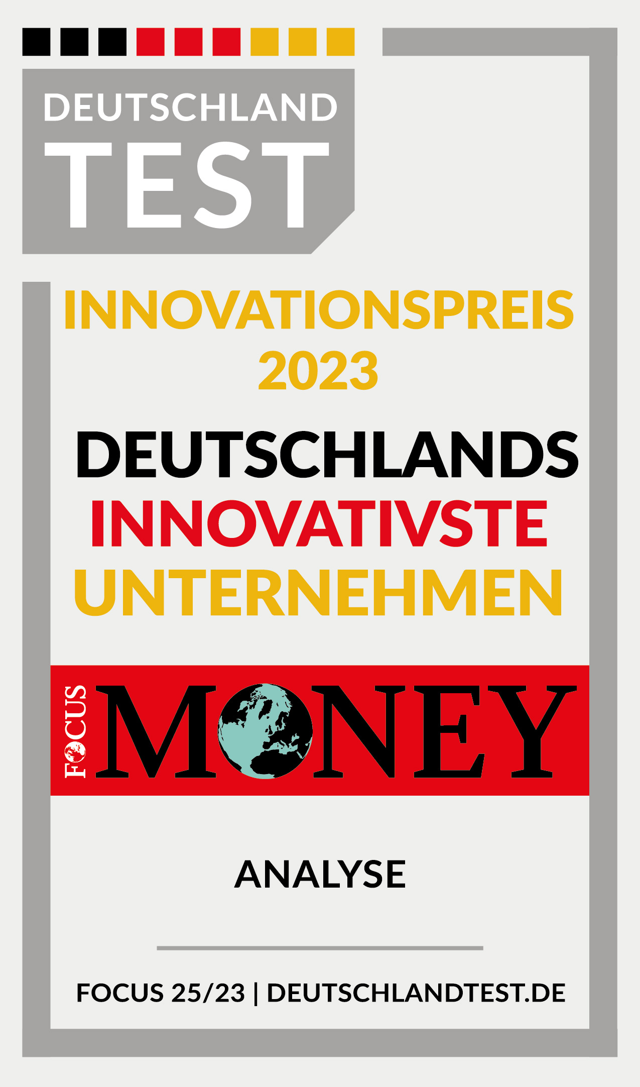 Focus Money Deutschlands innovativstes Unternehmen
